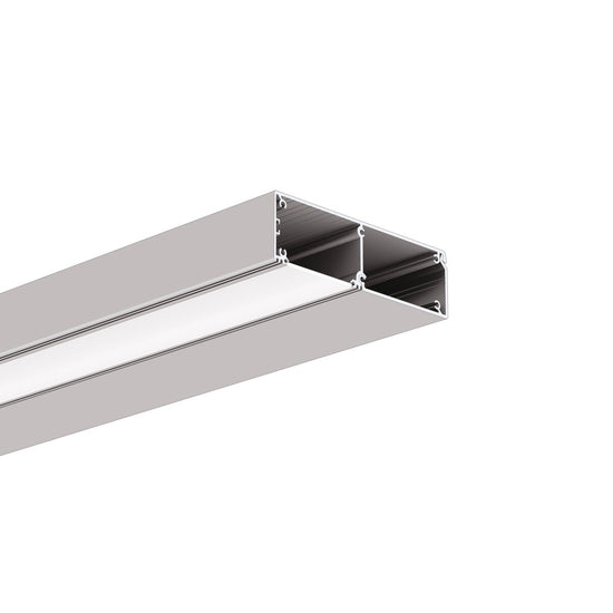 Profil aluminiu bandă LED KIDES, argintiu anodizat