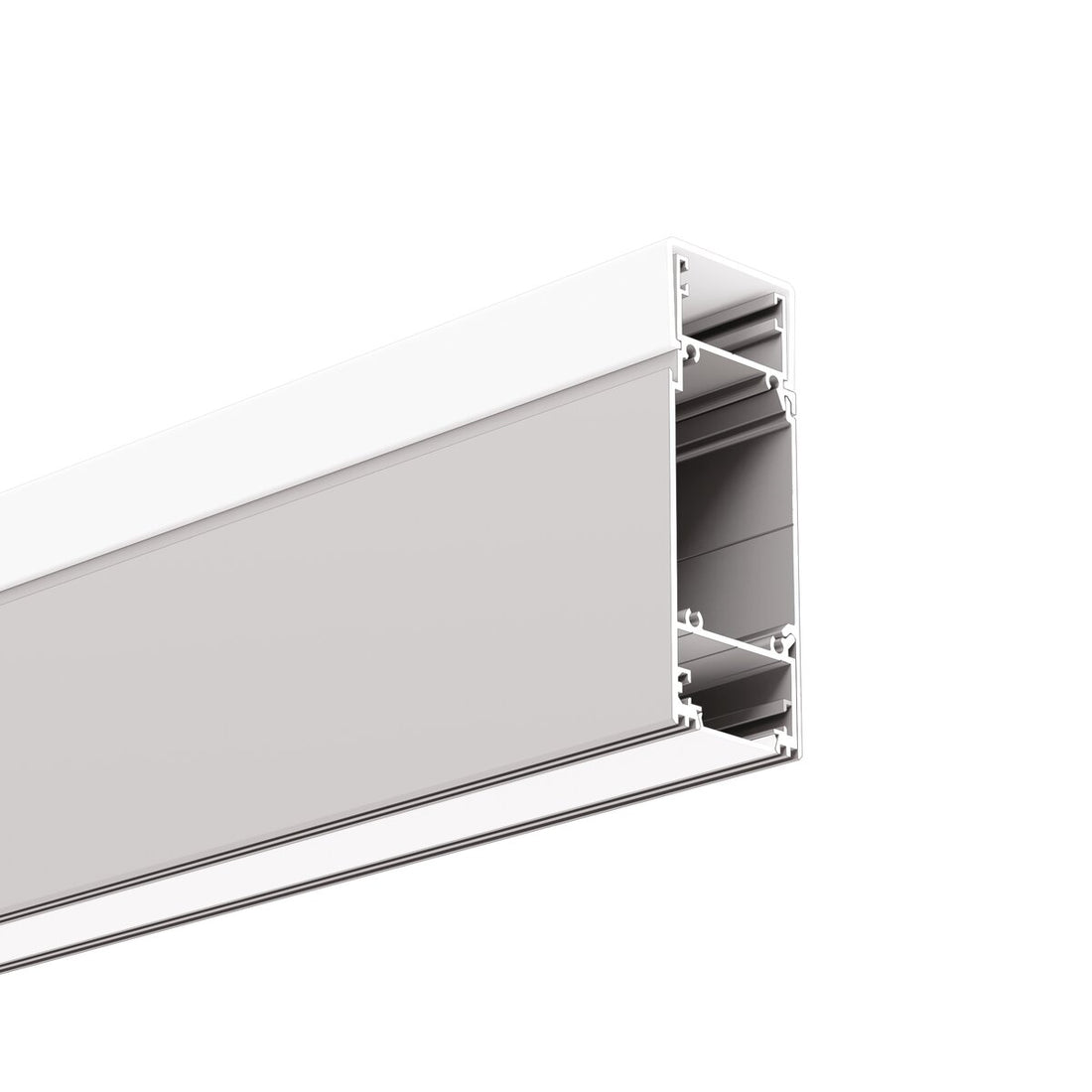 Profil aluminiu bandă LED KIDES-DUO, argintiu anodizat