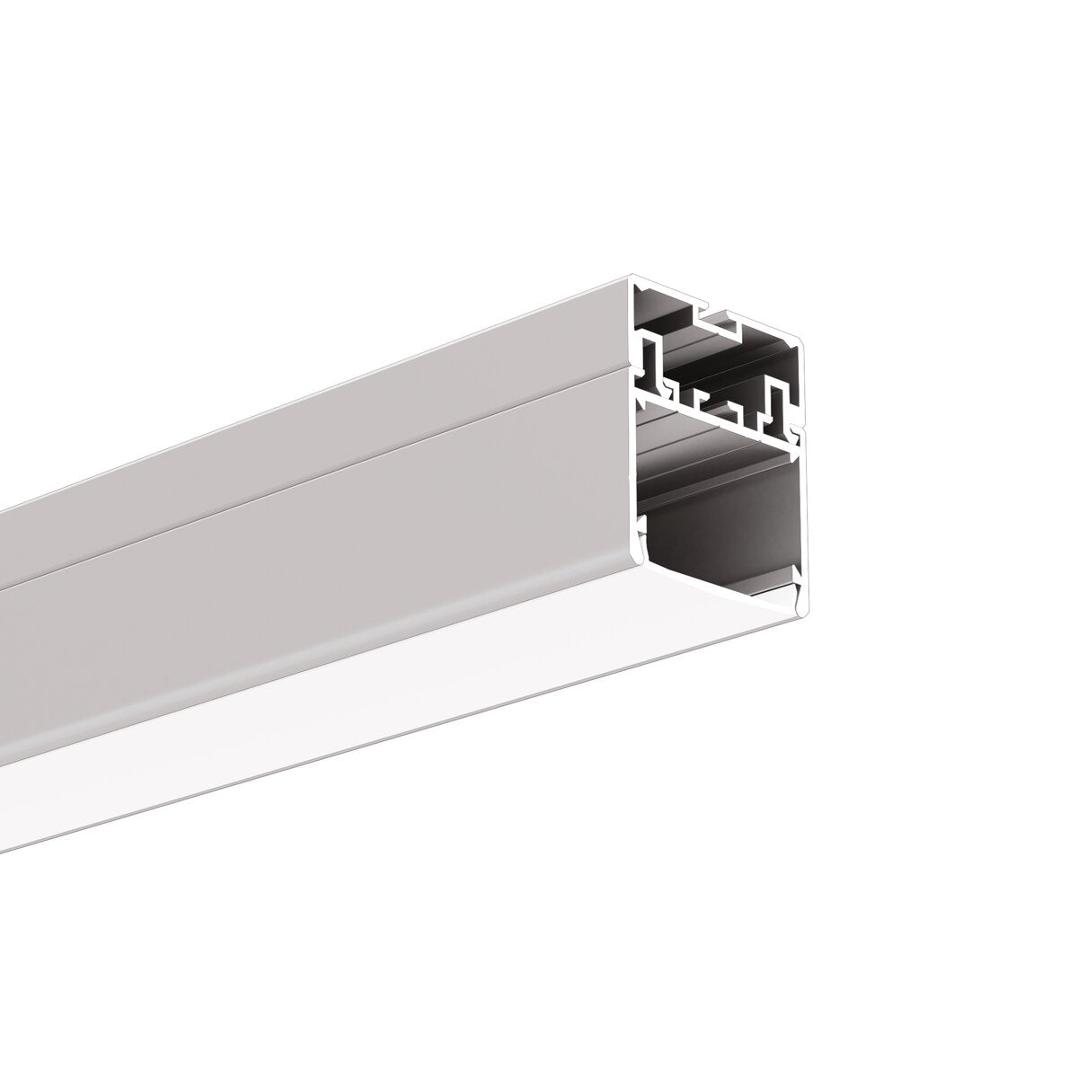 Profil aluminiu bandă LED 3035, argintiu anodizat