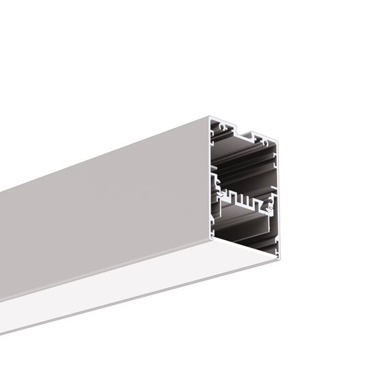 Profil aluminiu bandă LED MOD-50, argintiu anodizat