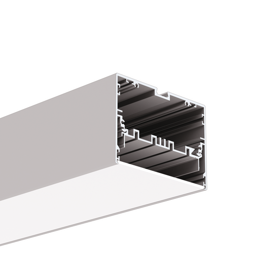 Profil aluminiu bandă LED MOD-100, argintiu anodizat
