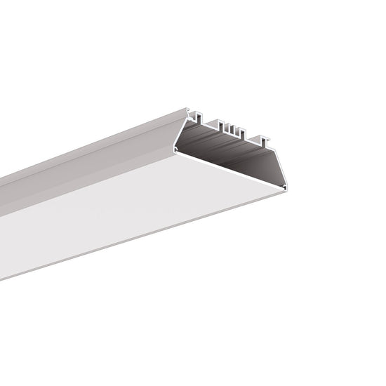 Profil aluminiu bandă LED OMODO-100, argintiu anodizat