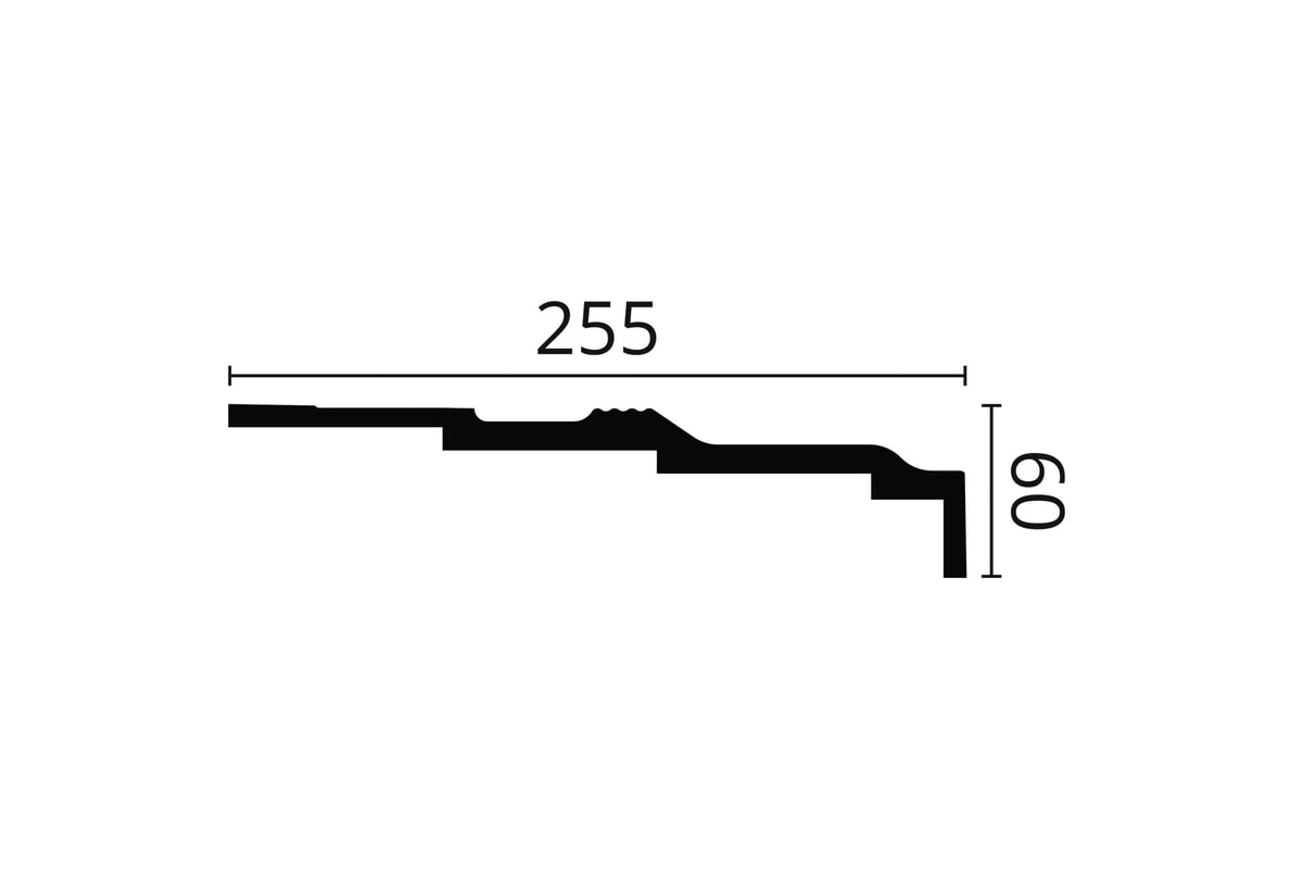 CORNISA POLIURETAN AD21 - 200 x 6 x 25.5 cm - imagine 2