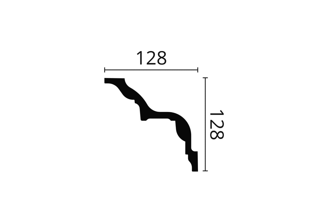 CORNISA POLIURETAN Z4 - 200 x 12.8 x 12.8 cm - imagine 2