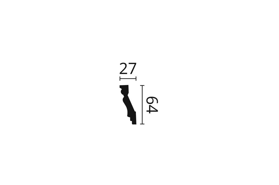 CORNISA POLIURETAN Z8 - 200 x 6.4 x 2.7 cm - imagine 2