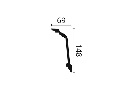 CORNISA POLIURETAN Z11 - 200 x 14.8 x 6.9 cm - imagine 2