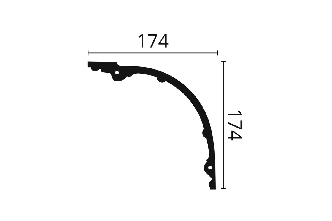 CORNISA POLIURETAN Z40 - 200 x 17.4 x 17.4 cm - imagine 2