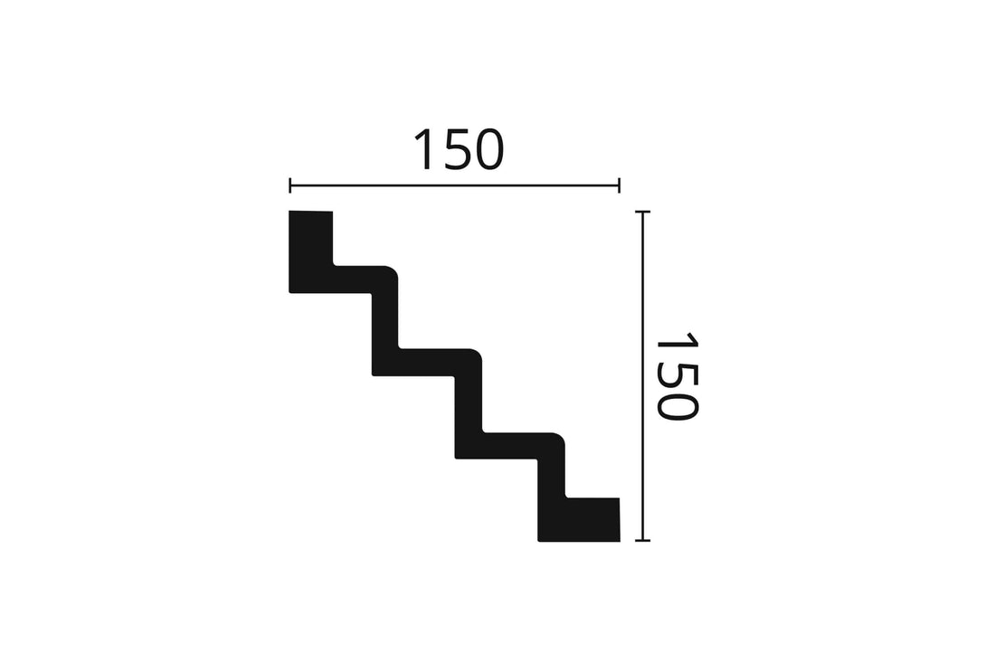 CORNISA POLIURETAN Z51 - 200 x 15 x 15 cm - imagine 2