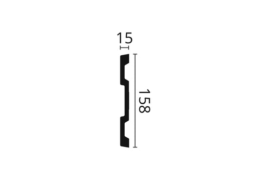 BRAU POLIURETAN Z61 - 200 x 15.8 x 1.5 cm - imagine 2