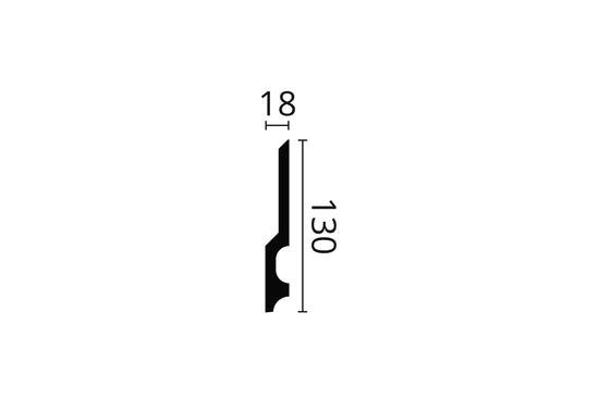 PLINTA POLIMER DUR FD22 - 200 x 13 x 1.8 cm - imagine 2