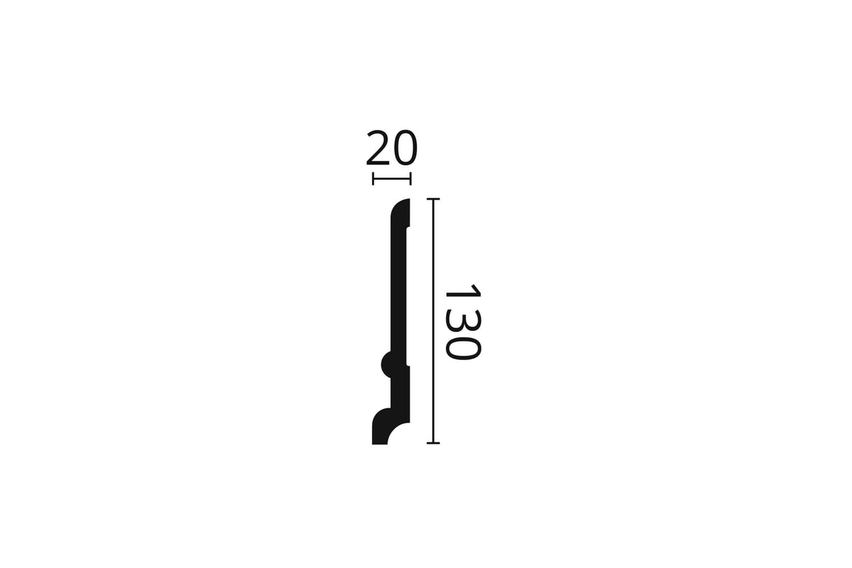 PLINTA POLIMER DUR FD21 - 200 x 13 x 2 cm - imagine 2