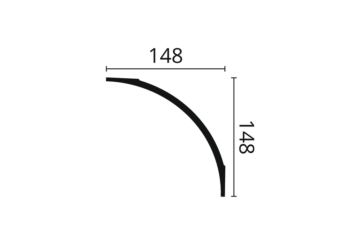 CORNISA POLIURETAN AD24 - 200 x 15 x 15 cm - imagine 2