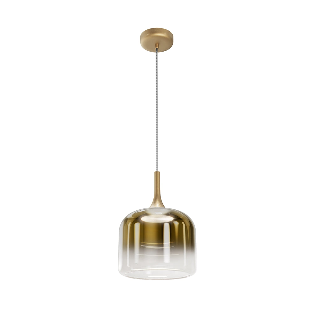 Lustră suspendată Maytoni Spirito auriu mat cu LED 18W