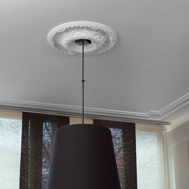 ROZETA DECORATIVA POLIURETAN R18 - Ø 60 cm - imagine 3