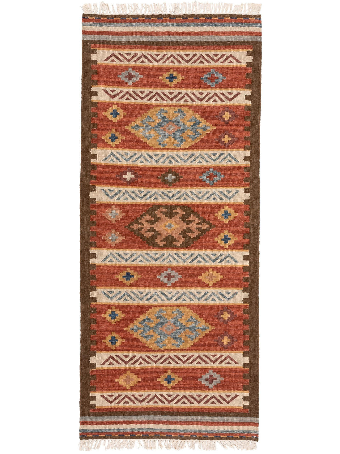 Hand Woven Kilim Zohra Multicolour/Red