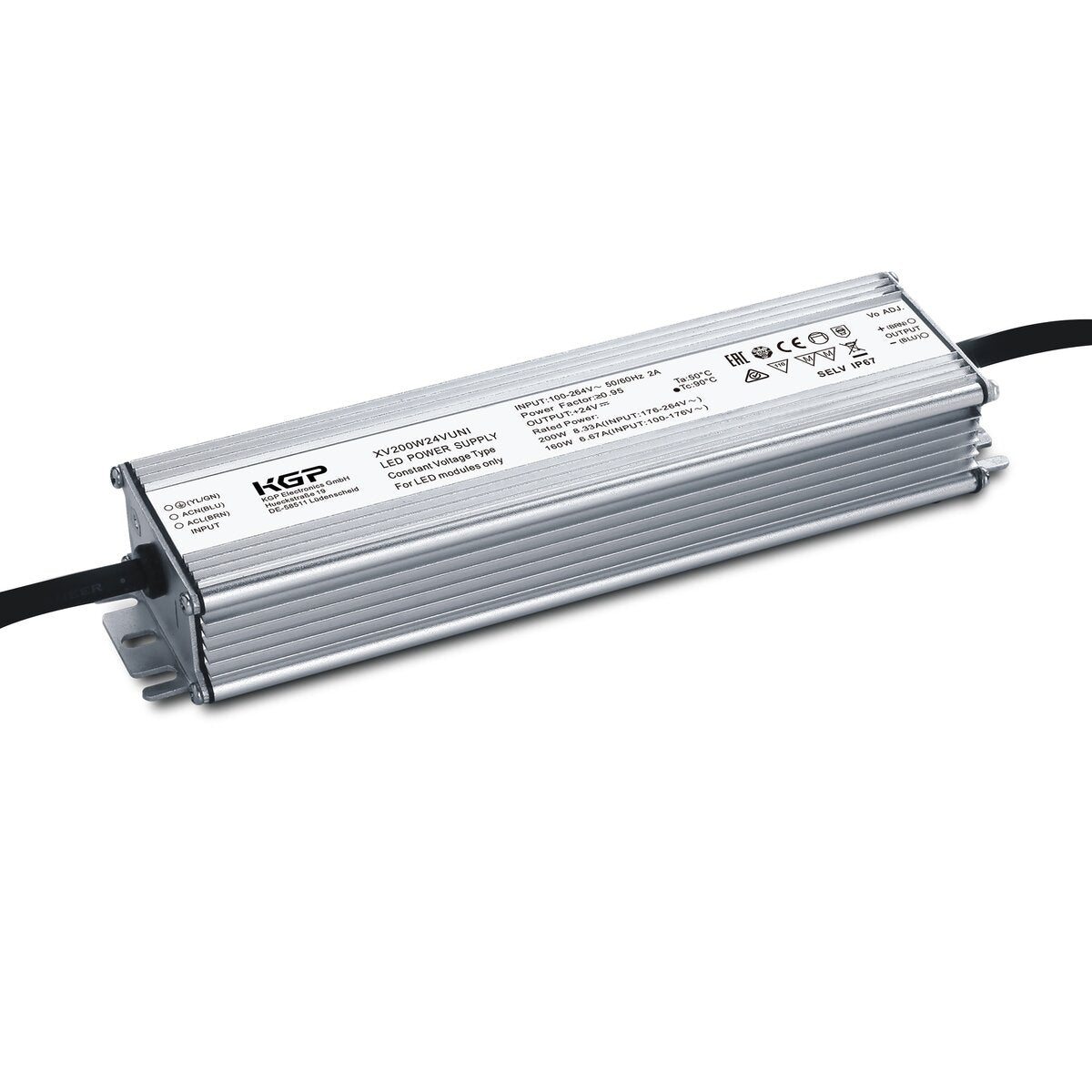 Sursă alimentare LED 24V IP67, 150–200 W