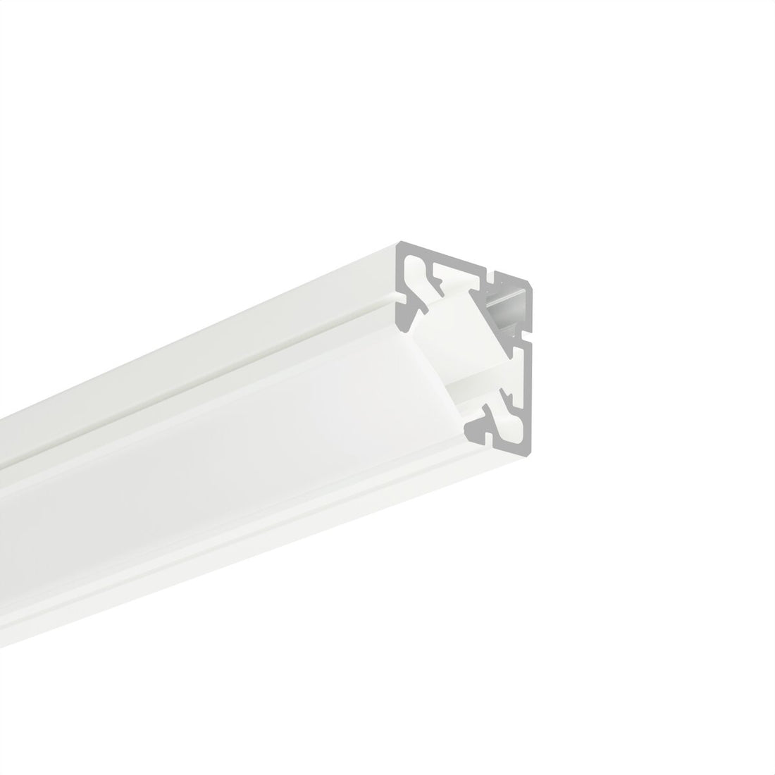Profil aluminiu bandă LED 45-PLUS, alb vopsit