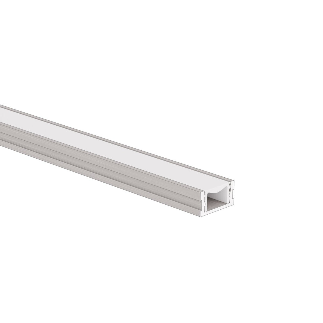 Profil aluminiu bandă LED HR-SLIM, aluminiu brut