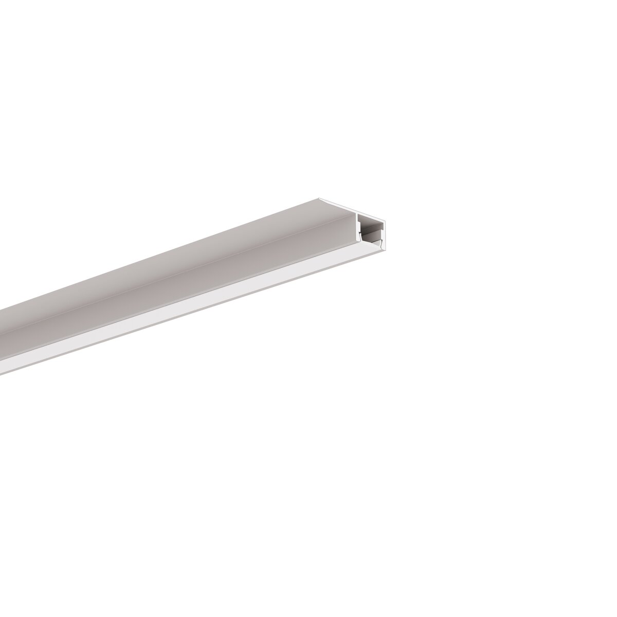 Profil aluminiu bandă LED PDS-T-BOK, argintiu anodizat