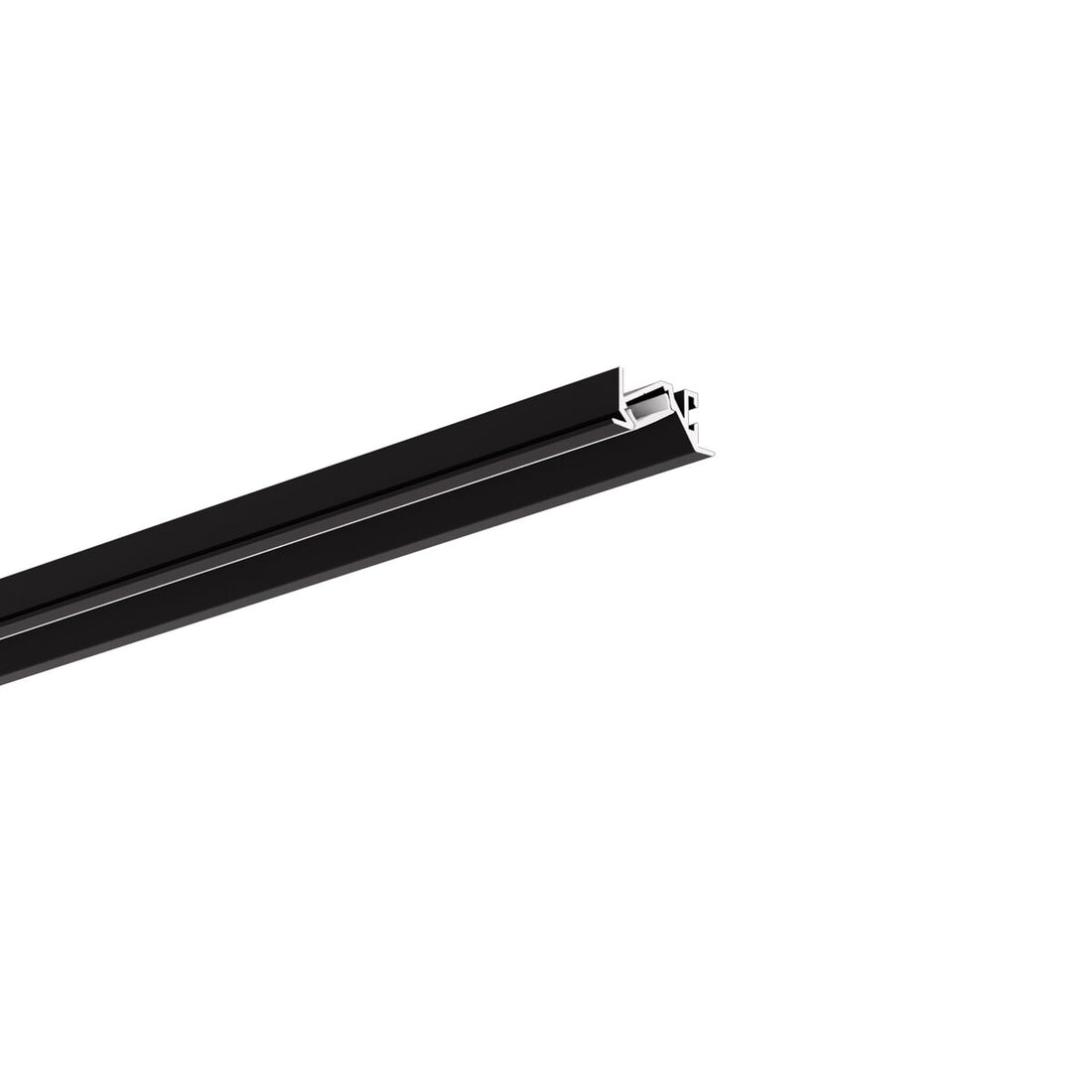 Profil aluminiu bandă LED MICRO-30DEG-K, negru anodizat