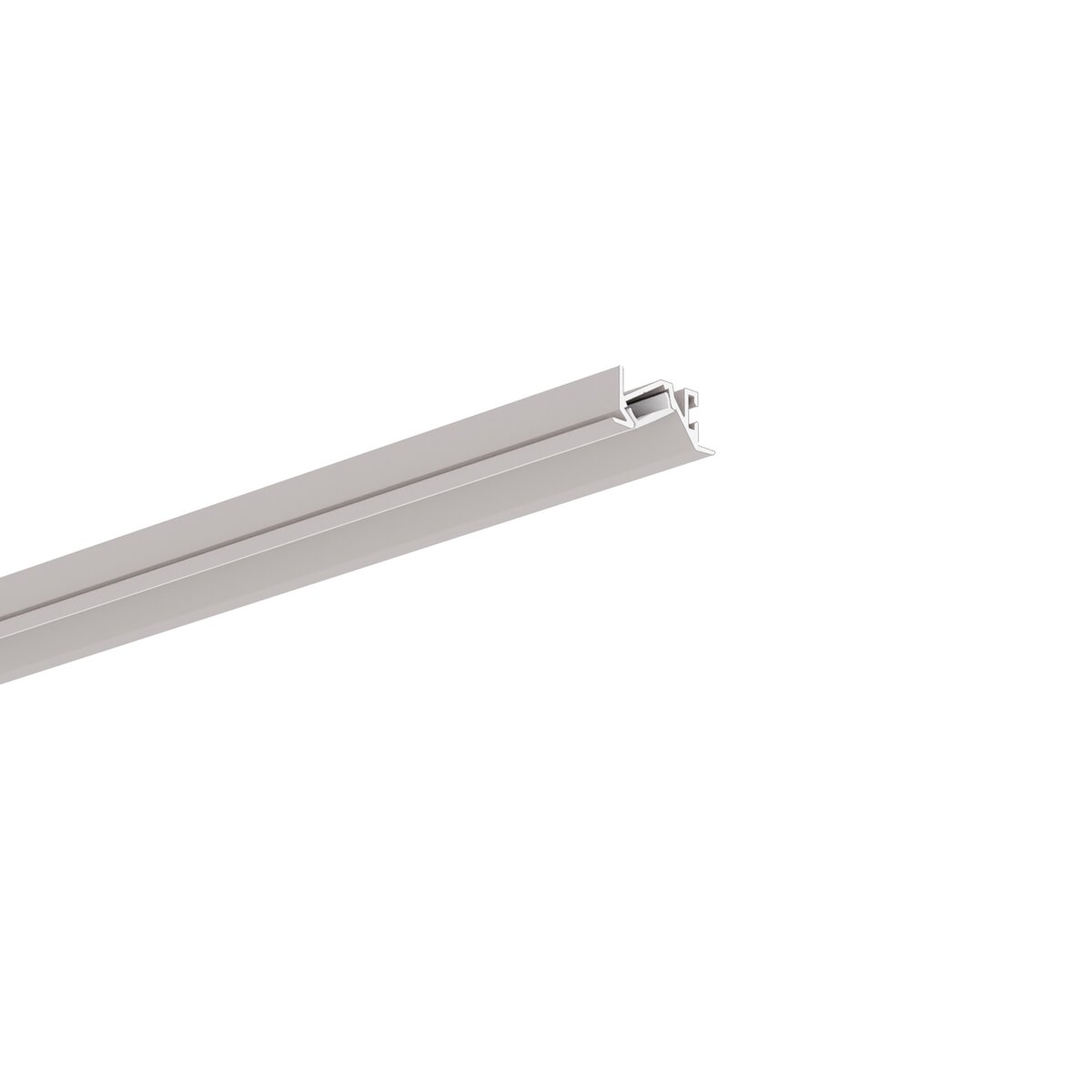 Profil aluminiu bandă LED MICRO-30DEG-K, argintiu anodizat