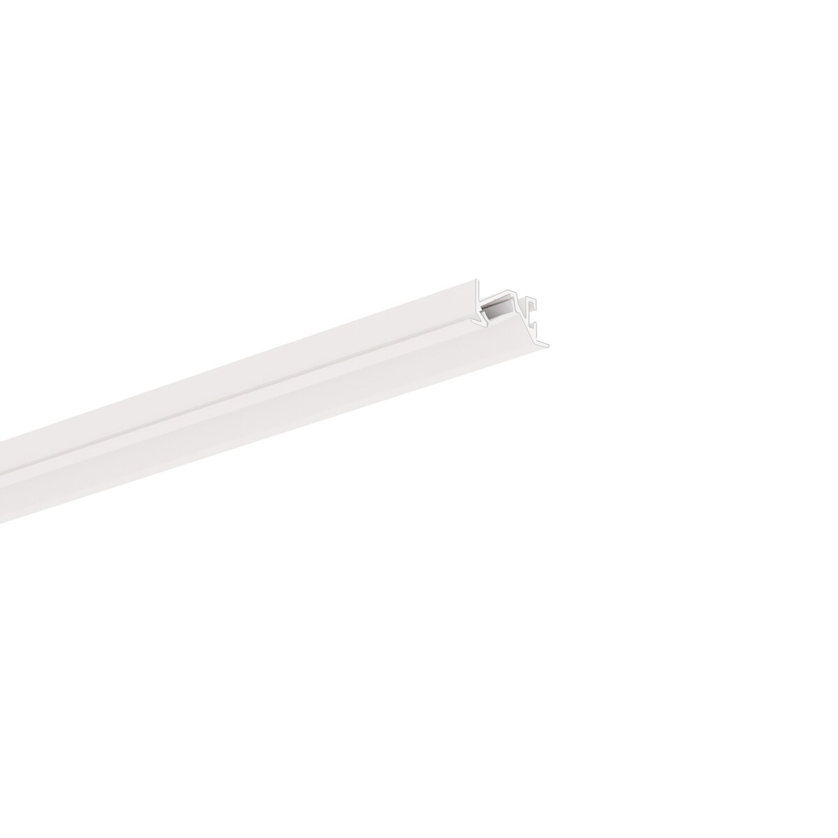 Profil aluminiu bandă LED MICRO-30DEG-K, alb vopsit