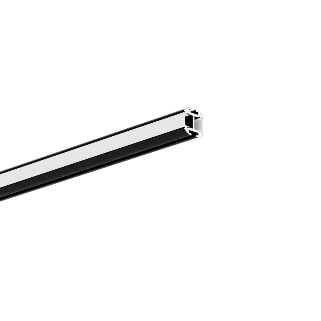 Profil aluminiu bandă LED PIKO-DUO, negru anodizat