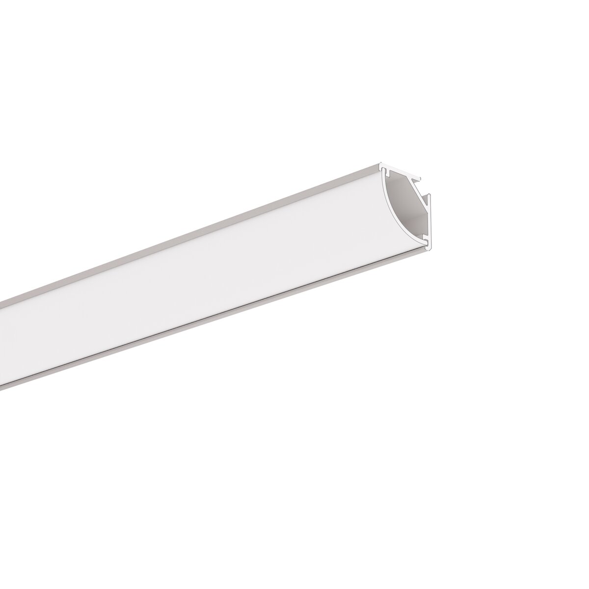 Profil aluminiu bandă LED KOPROMA, argintiu anodizat