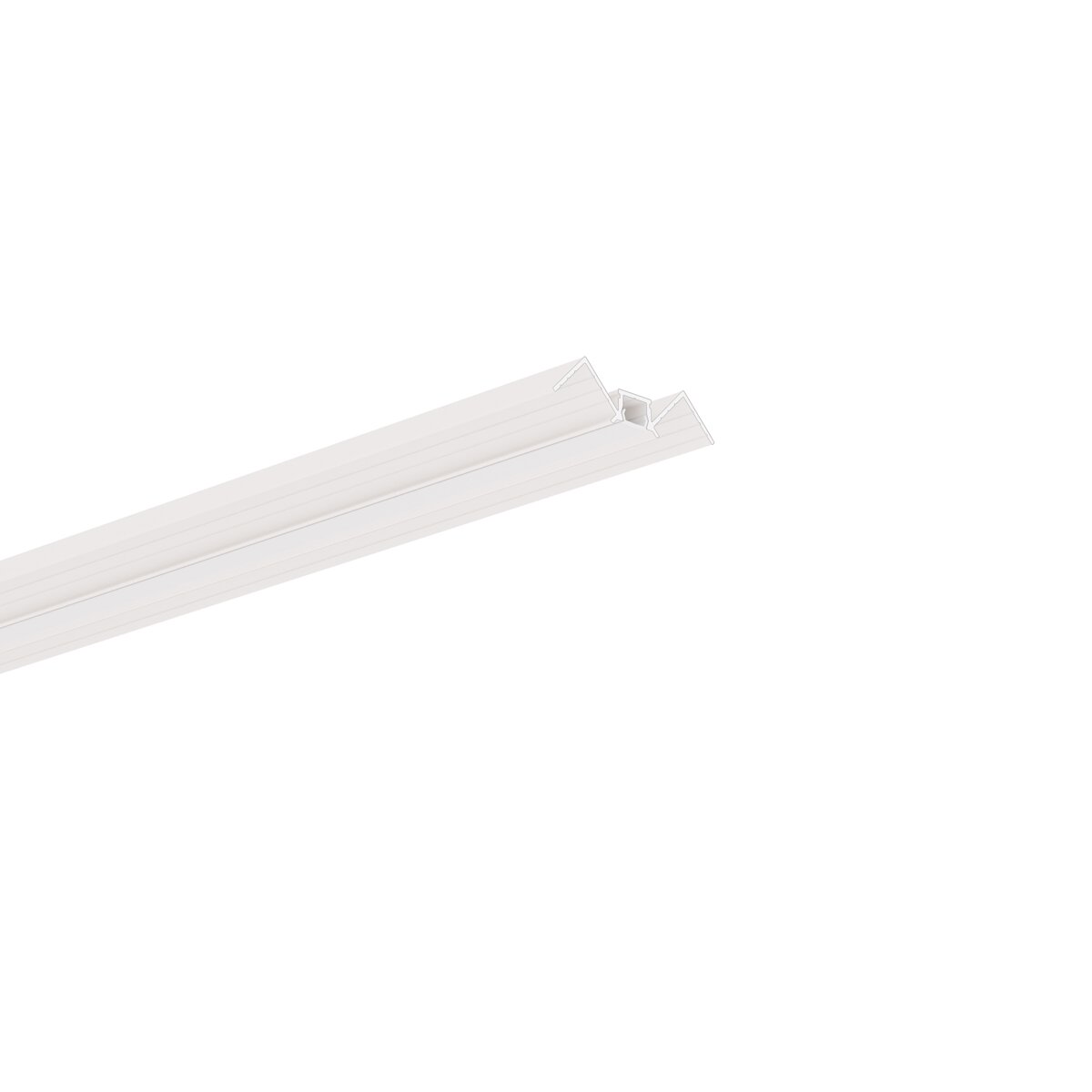 Profil aluminiu bandă LED PIKO-KW, alb vopsit