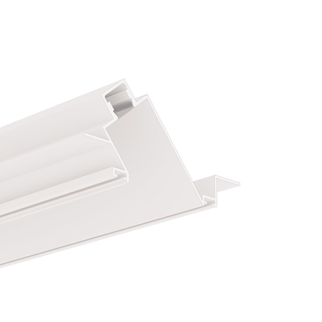 Profil aluminiu bandă LED POKET, alb vopsit