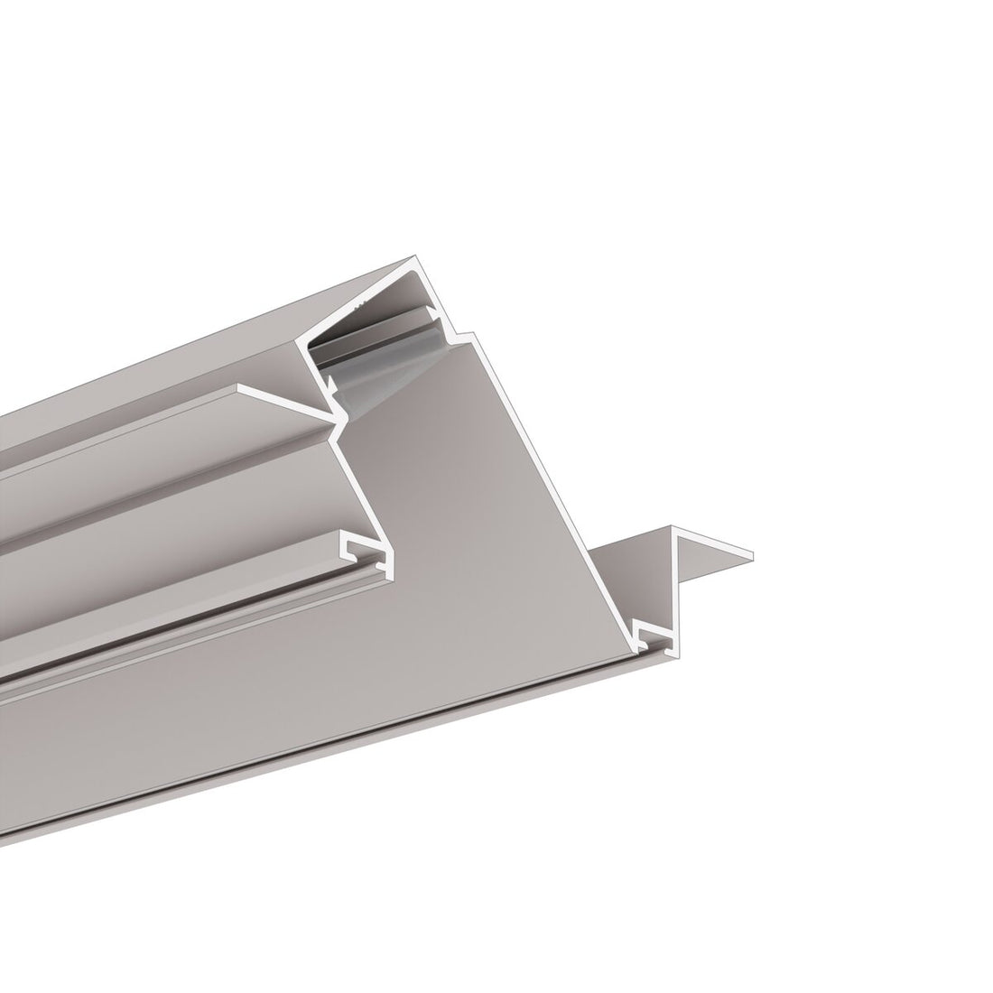 Profil aluminiu bandă LED DIPOK-US, aluminiu brut