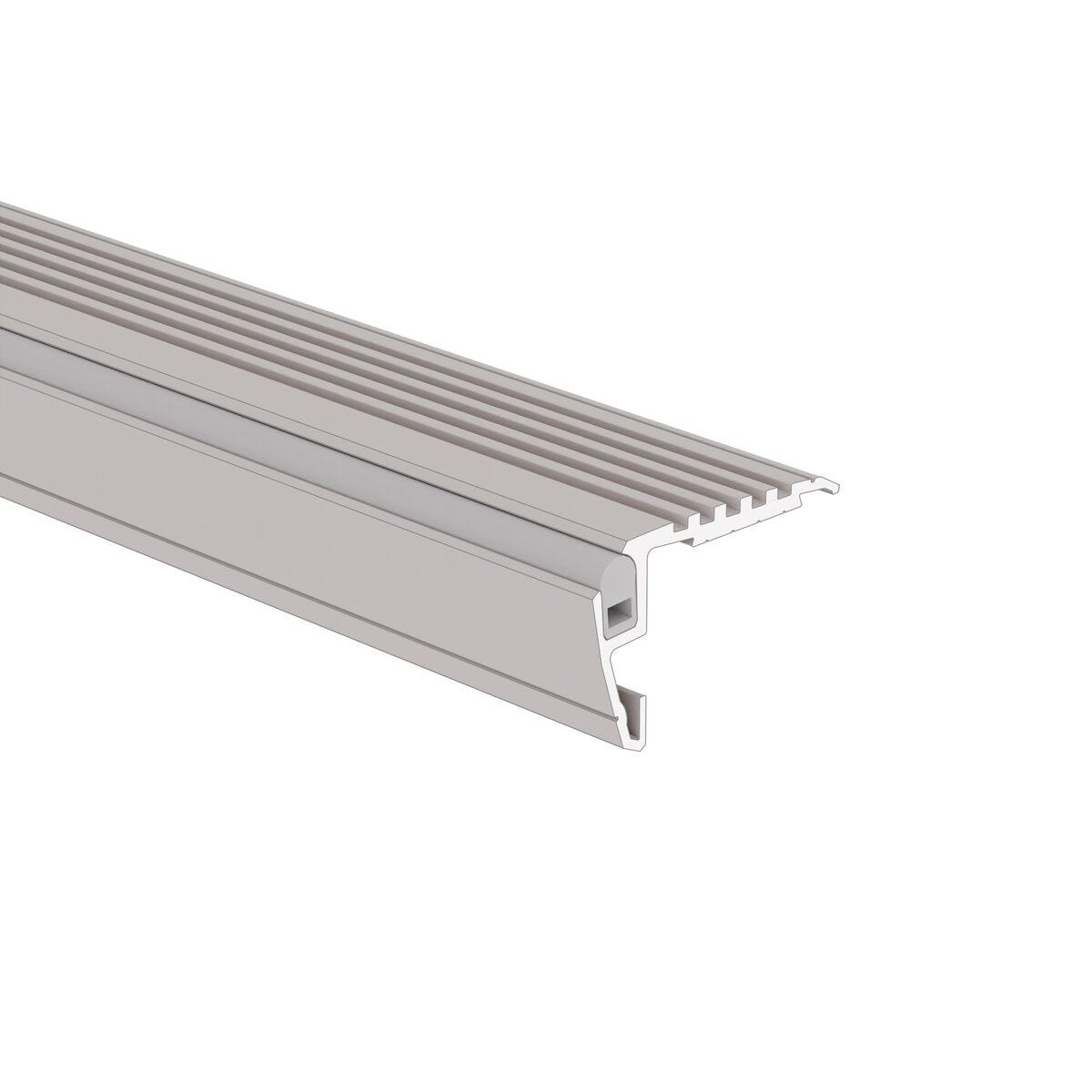 Profil aluminiu bandă LED STEKO-PLUS, argintiu anodizat