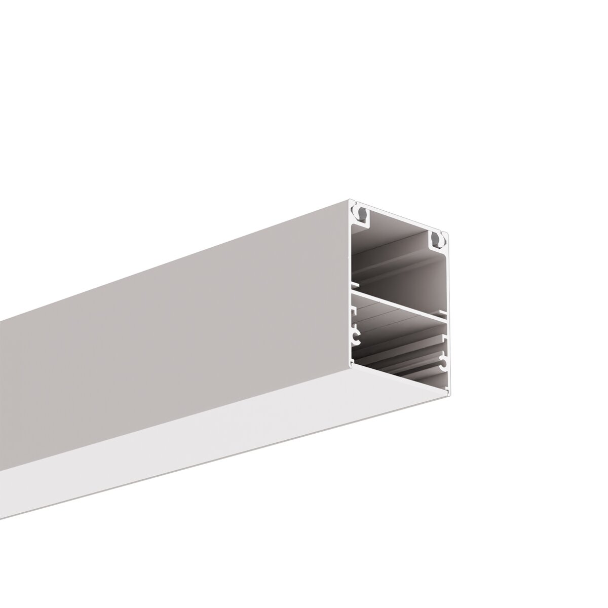 Profil aluminiu bandă LED INTER-PLUS, argintiu anodizat