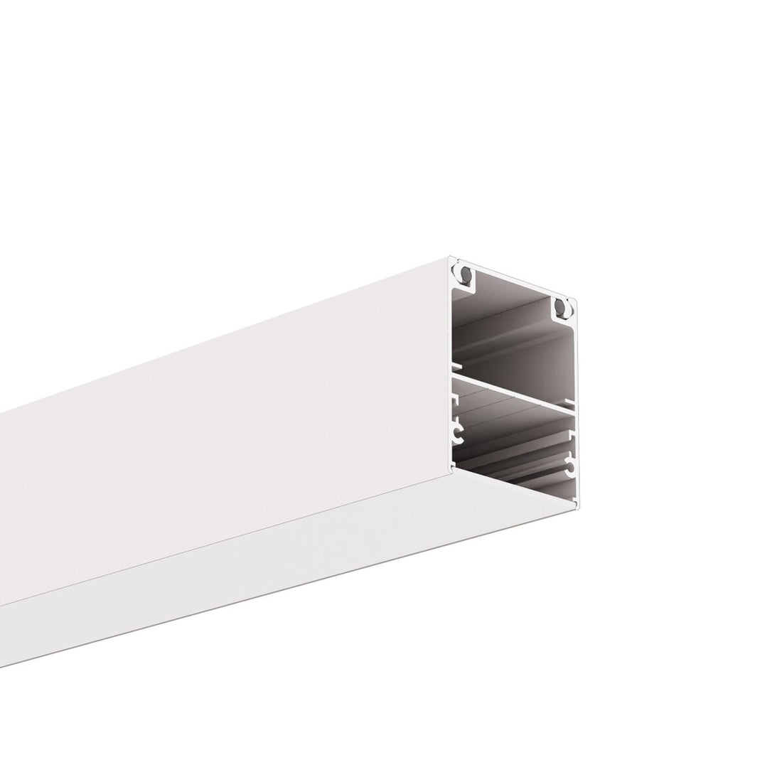 Profil aluminiu bandă LED INTER-PLUS, alb vopsit