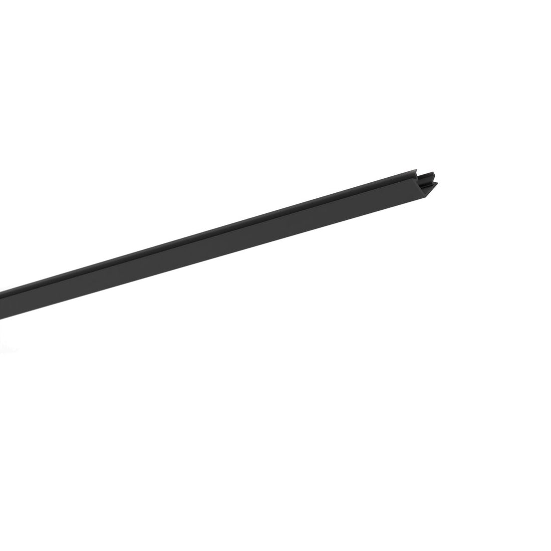 Difuzor PIKO-7T negru pentru profil aluminiu bandă LED