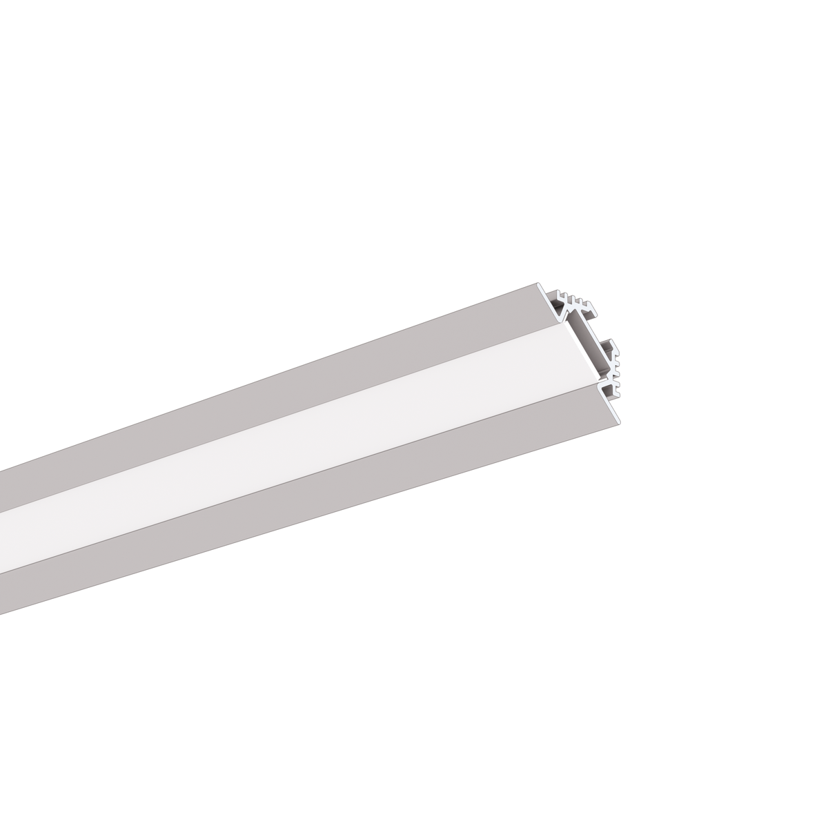 Profil aluminiu bandă LED PAC-ALU, argintiu anodizat