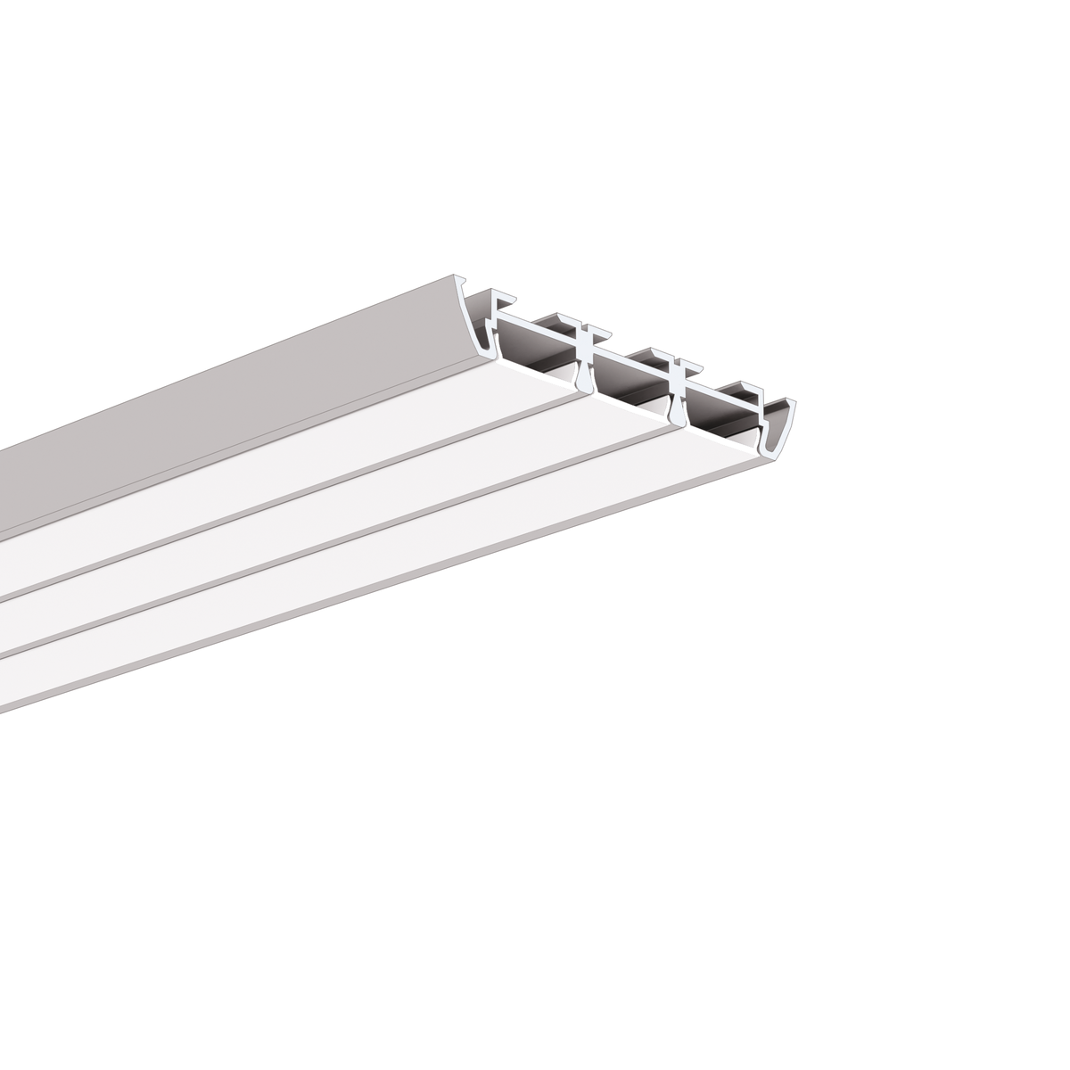Profil aluminiu bandă LED TRIADA, argintiu anodizat