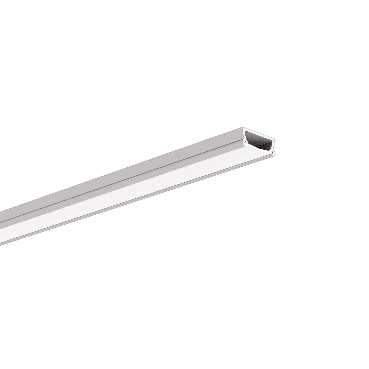 Profil aluminiu bandă LED TAMI, argintiu anodizat