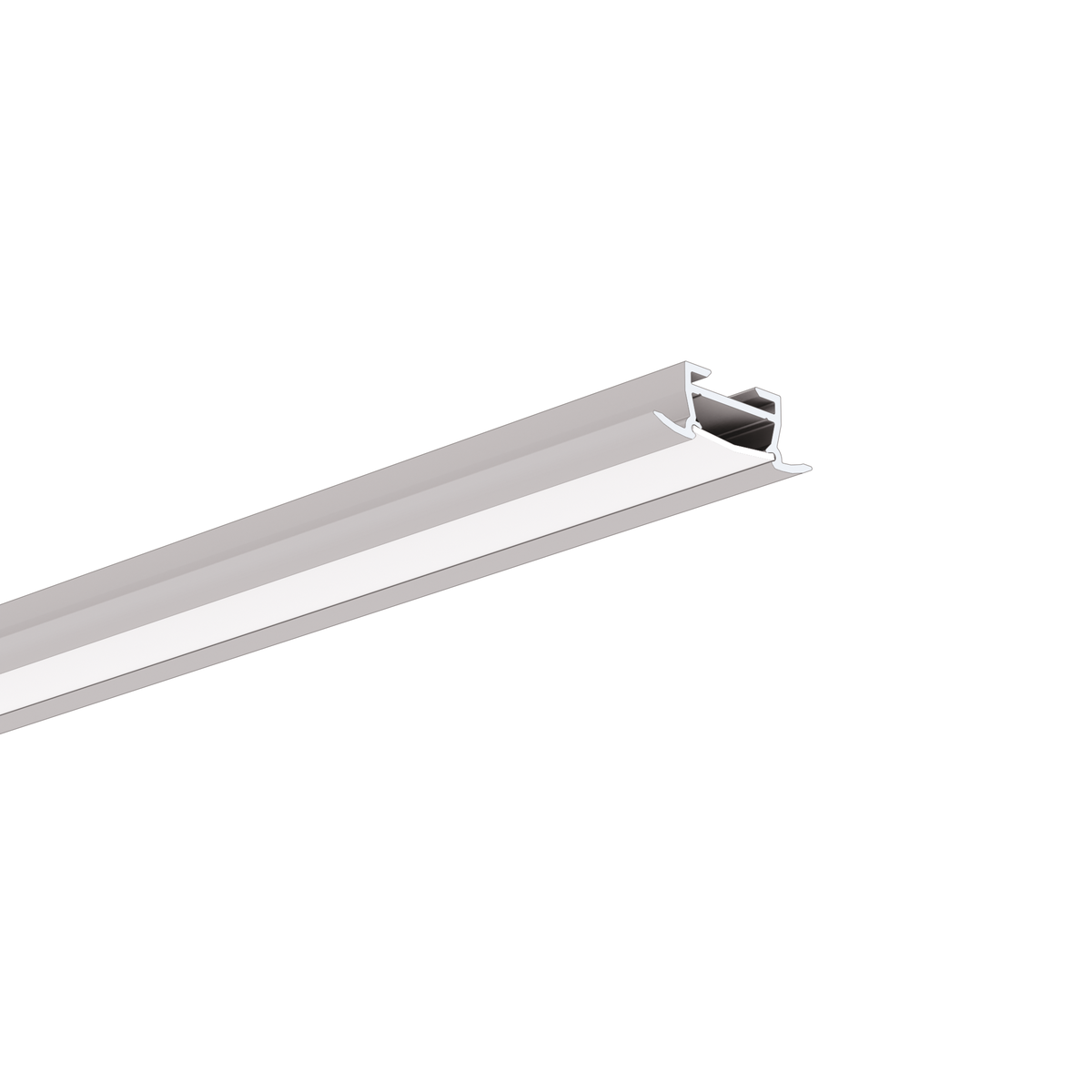 Profil aluminiu bandă LED TAKO, argintiu anodizat