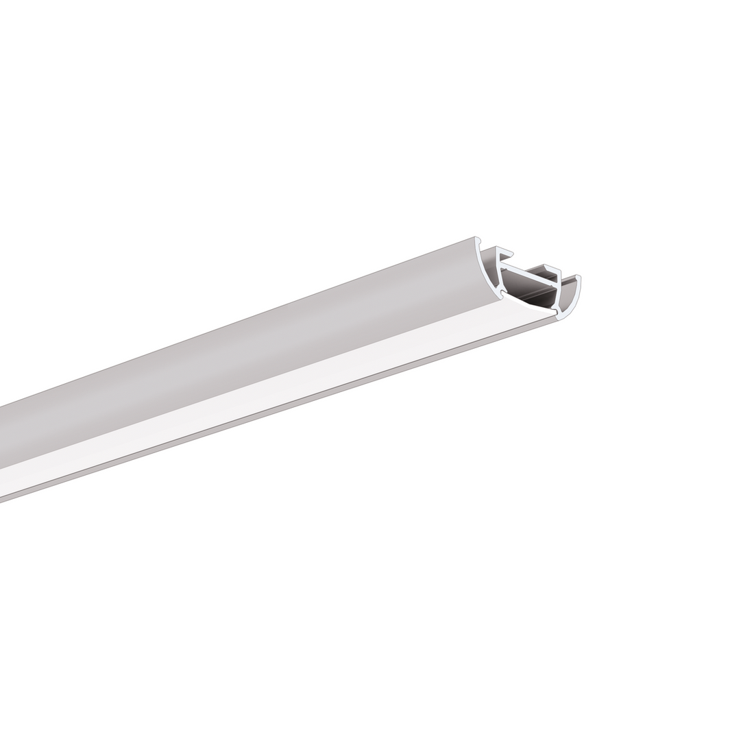 Profil aluminiu bandă LED TOST, argintiu anodizat