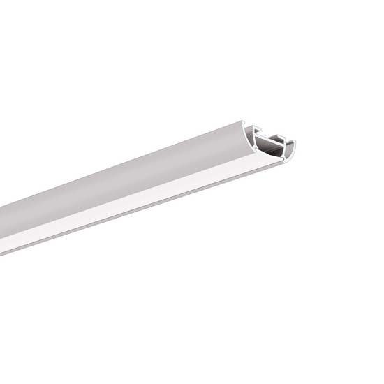 Profil aluminiu bandă LED TOST, argintiu anodizat