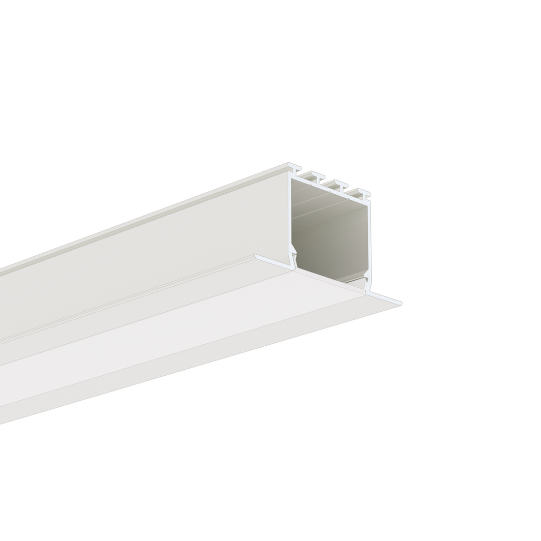 Profil aluminiu bandă LED LARKO, alb vopsit