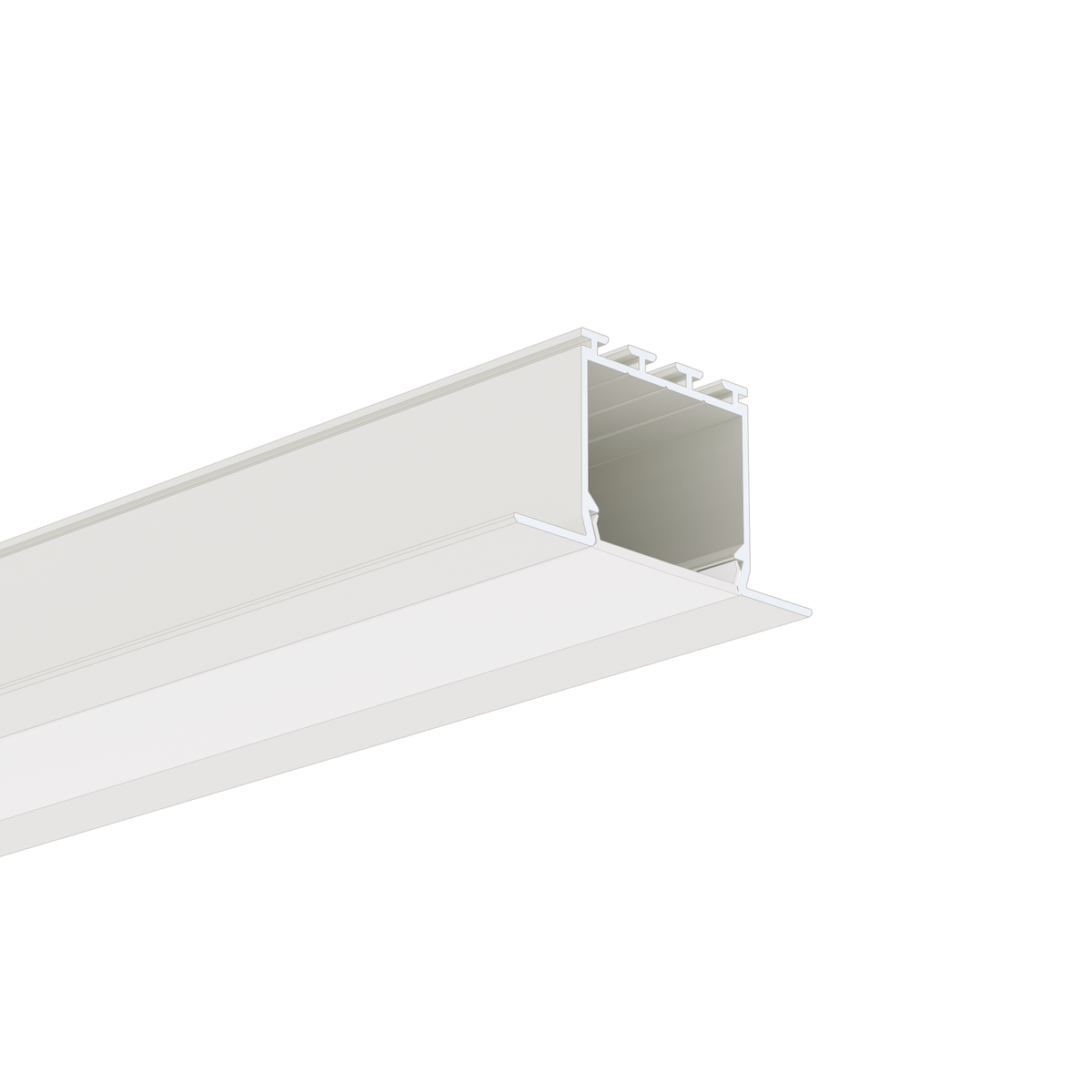 Profil aluminiu bandă LED LARKO, alb vopsit