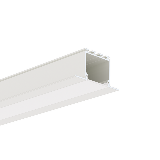 Profil aluminiu bandă LED LARKO, alb vopsit