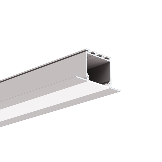 Profil aluminiu bandă LED LARKO, argintiu anodizat