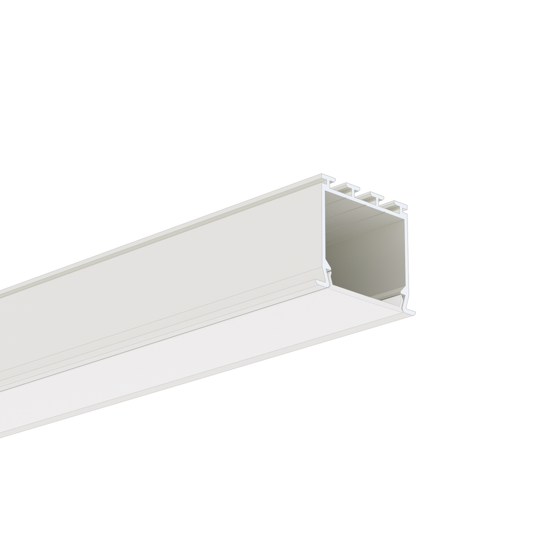 Profil aluminiu bandă LED LOKOM, alb vopsit