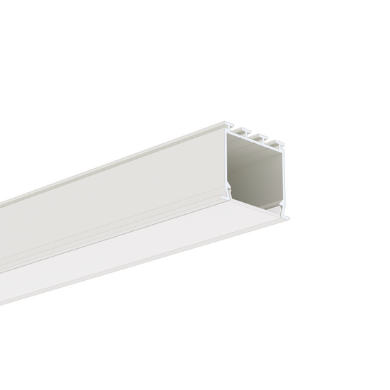 Profil aluminiu bandă LED LOKOM, alb vopsit