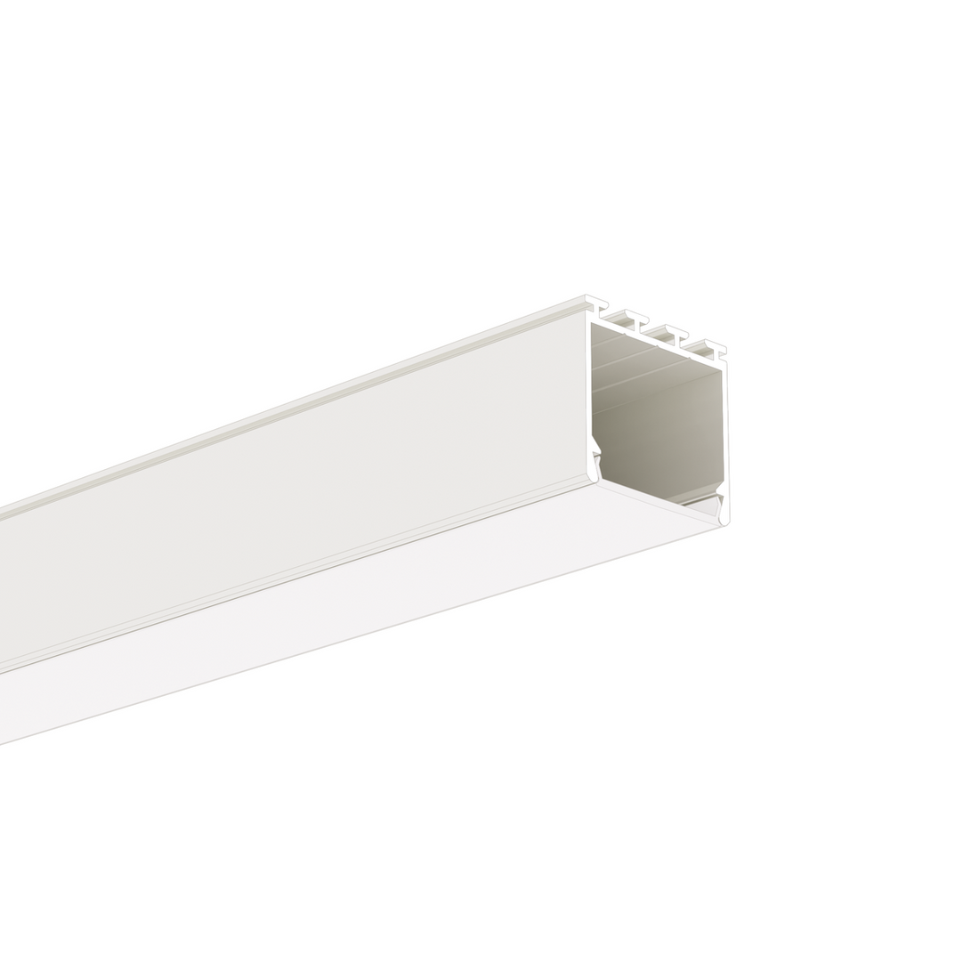 Profil aluminiu bandă LED LIPOD, alb vopsit