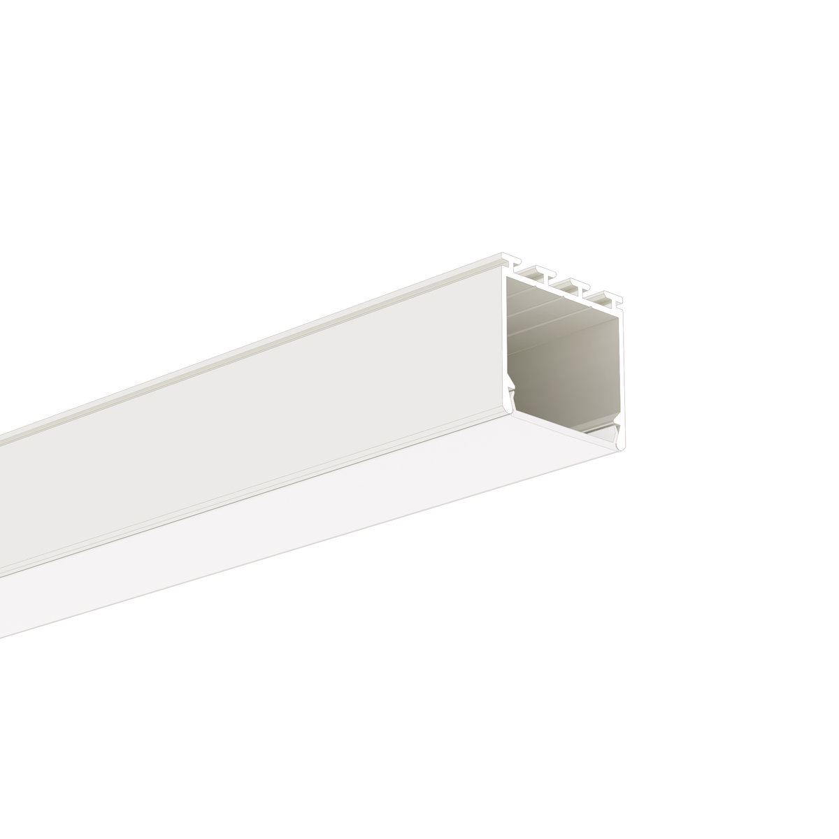 Profil aluminiu bandă LED LIPOD, alb vopsit