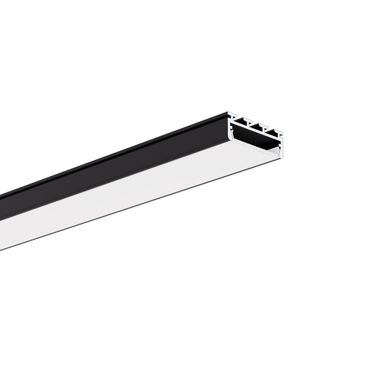 Profil aluminiu bandă LED GIZA, negru anodizat